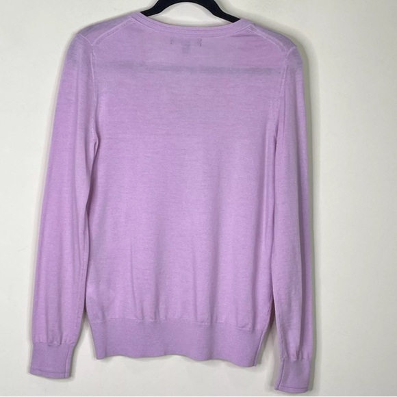 NWOT Merino wool v neck sweater, Banana republic, lavender, lilac, purple - Picture 3 of 6